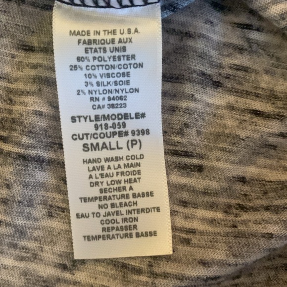 Language Grey and Black V-Neck - Picture 8 of 8